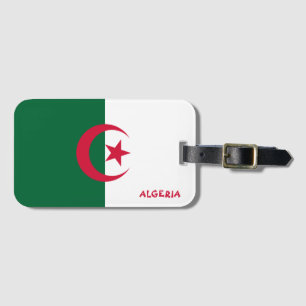 Algerische Nationalflagge Patriotisch Gepäckanhänger