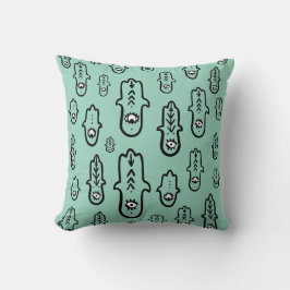 Algerischer Amazigh Hamsa mit dem bösen Augenwirbe Kissen