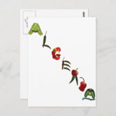 Algerischer Chili Paprikaschoten Postkarte (Vorne/Hinten)