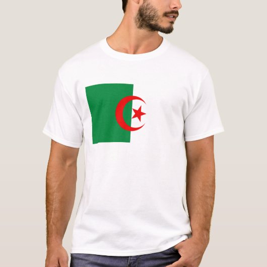 Algerischer Flagge T - Shirt (Vorderseite)