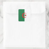 Algerischer Flaggenaufkleber Quadratischer Aufkleber (Tasche)