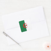Algerischer Flaggenaufkleber Quadratischer Aufkleber (Umschlag)