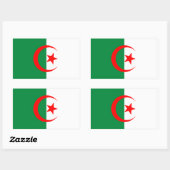 Algerischer Flaggenaufkleber Rechteckiger Aufkleber (Blatt)