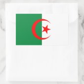 Algerischer Flaggenaufkleber Rechteckiger Aufkleber (Tasche)