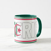 Algerischer Nationalflagge Patriotischer Kaffee Tasse (VorderseiteRechts)