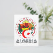algerisches Emblem Postkarte (Stehend Vorderseite)