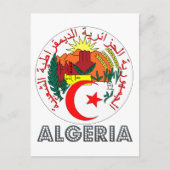 algerisches Emblem Postkarte (Vorderseite)