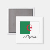 Algerisches Flaggendesign Magnet (Vorderseite/Rückseite)