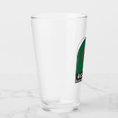 algerisches FlaggenEmblem beängstigend Vintag Glas (Rechts)