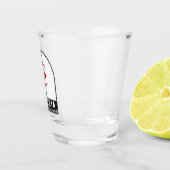 algerisches FlaggenEmblem beängstigend Vintag Schnapsglas (Rechts)