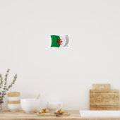 Algerisches Flaggenposter drucken Poster (Küche)