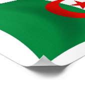 Algerisches Flaggenposter drucken Poster (Ecke)