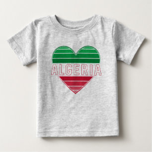 Algerisches Herz, I Liebe Algerien Baby T-shirt