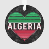 Algerisches Herz, I Liebe Algerien Urlaub Ornament (Rückseite)