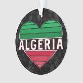 Algerisches Herz, I Liebe Algerien Urlaub Ornament (Vorderseite)