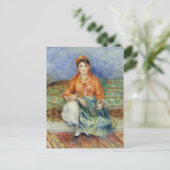 Algerisches Mädchen von Pierre-Auguste Renoir Postkarte (Stehend Vorderseite)