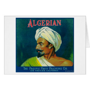 Algerisches Orangenetikett