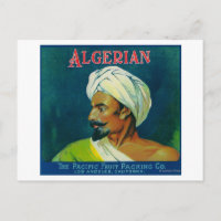 Algerisches Orangenetikett
