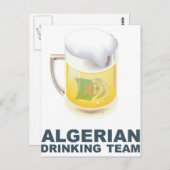 Algerisches Trinkteam Postkarte (Vorne/Hinten)