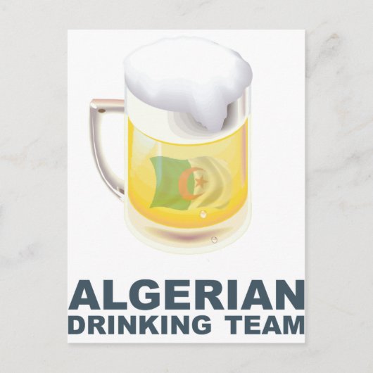 Algerisches Trinkteam Postkarte (Vorderseite)
