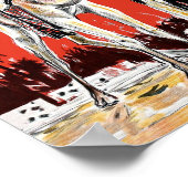 Algermania Vintage Reiseplakat Poster (Ecke)