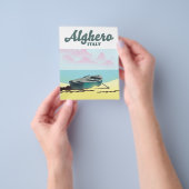 Alghero Italien Vintage Reiseplakat Flyer (Gruppe)