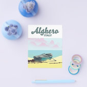 Alghero Italien Vintage Reiseplakat Flyer (Einzeln)