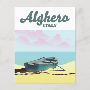 Alghero Italien Vintage-Reiseposter Flyer