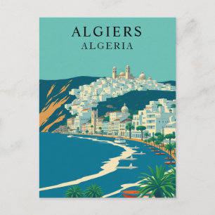 Algier, Algerien Vintage Reise Kunst Postkarte