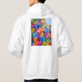 Algiers Algeria City Map Hoodie (Rückseite)