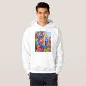 Algiers Algeria City Map Hoodie (Vorne ganz)