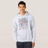 Algiers Algeria City Map Hoodie (Vorne ganz)