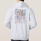 Algiers Algeria City Map Hoodie (Rückseite)