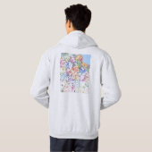 Algiers Algeria City Map Hoodie (Schwarz voll)