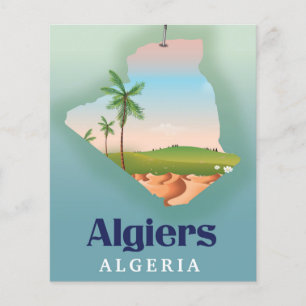 Algiers algerisches Fahrplakat