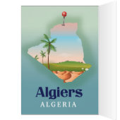 Algiers algerisches Fahrplakat (Innen (Links))