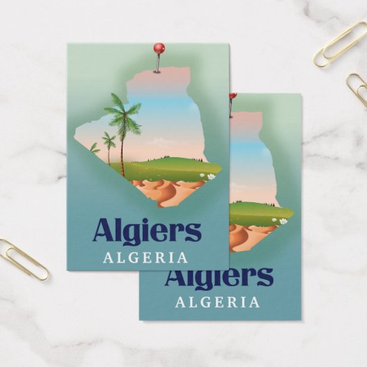 Algiers algerisches Fahrplakat (Büro)