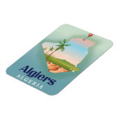 Algiers algerisches Fahrplakat Magnet (Linke Seite)