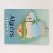 Algiers algerisches Fahrplakat Puzzle (Horizontal)