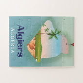Algiers algerisches Fahrplakat Puzzle (Horizontal)