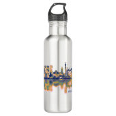 Algiers Skyline Edelstahlflasche (Vorderseite)