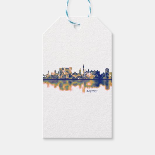 Algiers Skyline Geschenkanhänger (Vorderseite)