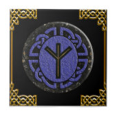 "algiz" älteres futhark fliese (Vorderseite)