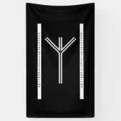 Algiz BW Banner (Vertikal)