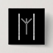Algiz BW Button (Vorderseite)