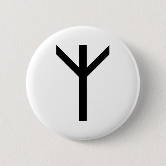 ALGIZ RUNE BUTTON (Vorderseite)