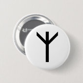 ALGIZ RUNE BUTTON (Vorne & Hinten)