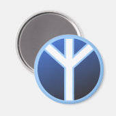 Algiz Rune Magnet (Vorderseite/Rückseite)