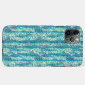 Algodão semi pixelado num mix de ciano e turquesa Case-Mate iPhone hülle (Rückseite (Horizontal))