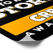 Algodystrophie Awareness Ribbon - Geschenk für CRP Poster (Ecke)